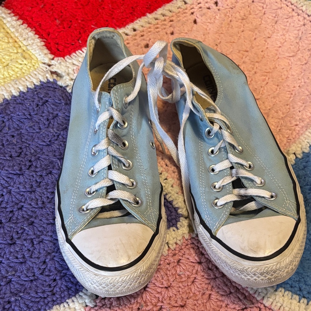 Converse Light Blue Canvas Sneakers